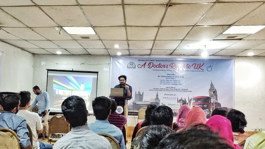 Dr Ibrahim in a career conference